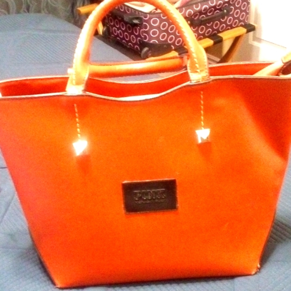 Bronze Victoria's secret real leather  purse